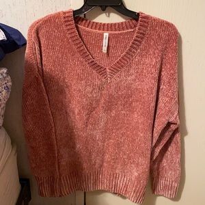 OVERSIZED size large pink super soft sweater!